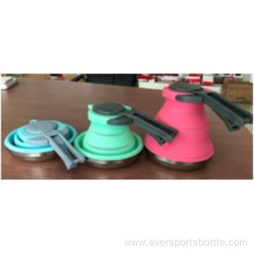 1.5L Foldable Solid Color Silicone Kettle